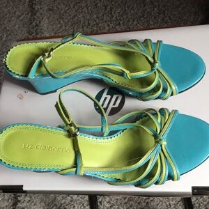 Liz Claiborne Women's Blue and Green Sandals
